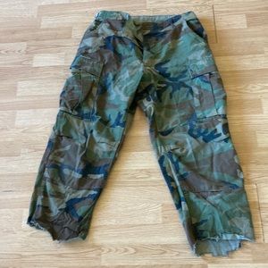 Camouflage army cargo pants
